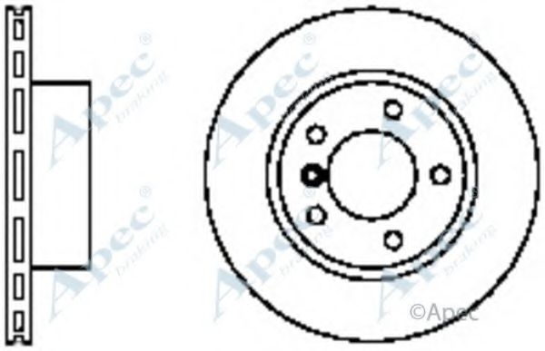 APEC BRAKING - DSK2303 - Тормозной диск (Тормозная система)