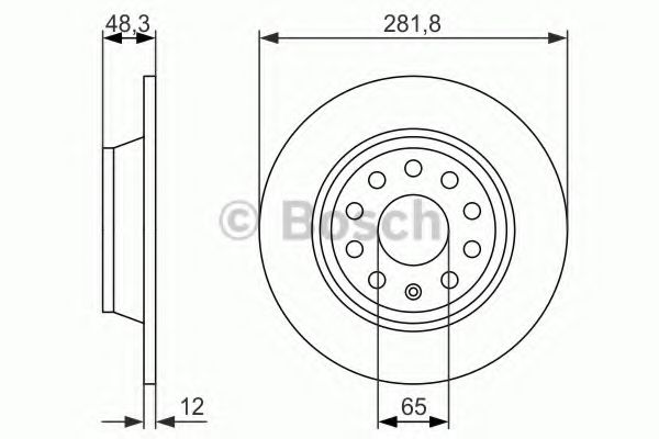 BOSCH - 0 986 479 247 - Тормозной диск (Тормозная система)