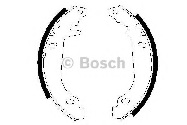 BOSCH - 0 986 487 272 - Комплект тормозных колодок (Тормозная система)