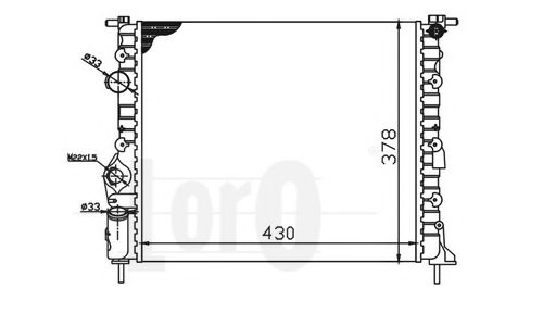 LORO - 042-017-0014 - Радиатор, охлаждение двигателя (Охлаждение)