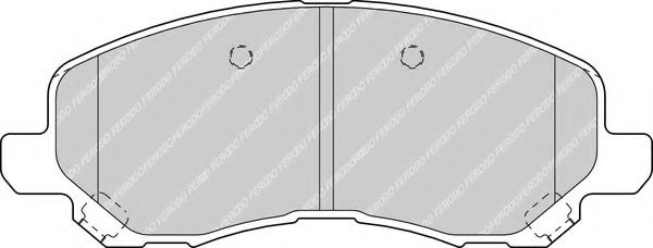 FERODO - FDB1621 - Комплект тормозных колодок, дисковый тормоз (Тормозная система)