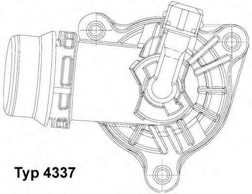 WAHLER - 4337.105D - Термостат, охлаждающая жидкость (Охлаждение)