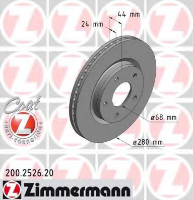 ZIMMERMANN - 200.2526.20 - Тормозной диск (Тормозная система)