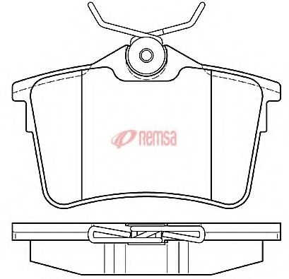 METZGER - 1382.00 - Комплект тормозных колодок, дисковый тормоз (Тормозная система)