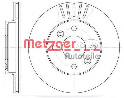 METZGER - 6080.10 - Тормозной диск