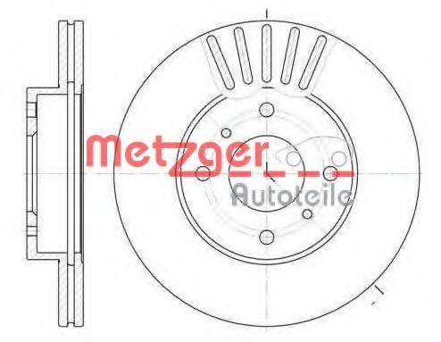 METZGER - 6179.10 - Тормозной диск