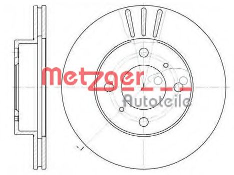 METZGER - 6557.10 - Тормозной диск