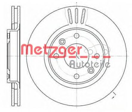 METZGER - 6603.10 - Тормозной диск