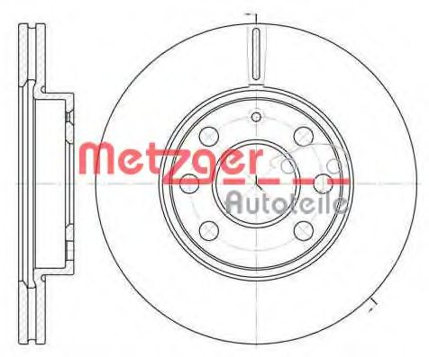 METZGER - 6665.10 - Тормозной диск
