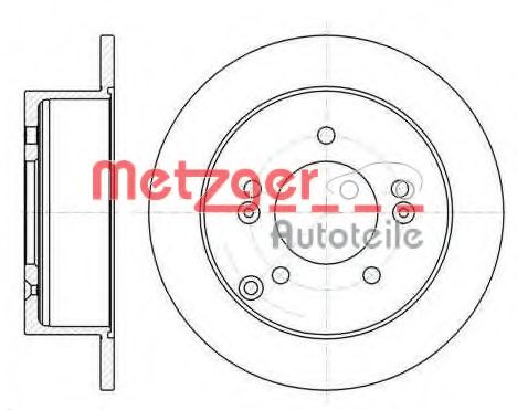 METZGER - 6766.00 - Тормозной диск