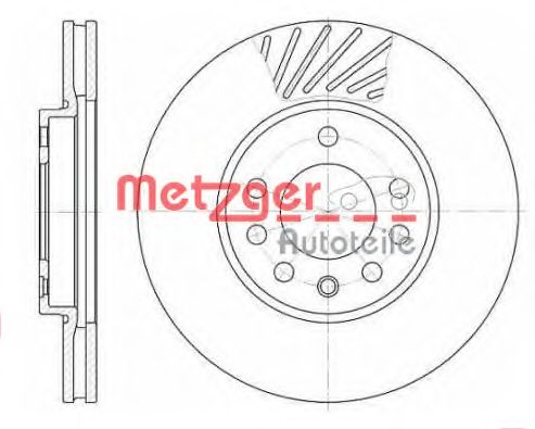 METZGER - 6584.10 - Тормозной диск