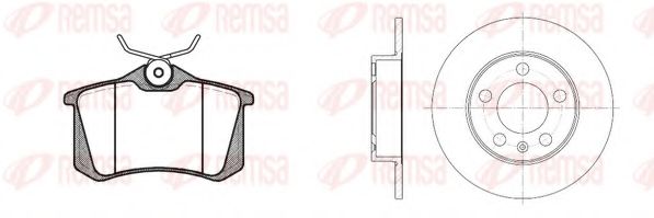 REMSA - 8263.01 - Комплект тормозов, дисковый тормозной механизм (Тормозная система)