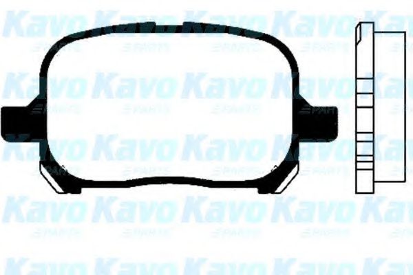 KAVO PARTS - BP-9042 - Комплект тормозных колодок, дисковый тормоз (Тормозная система)