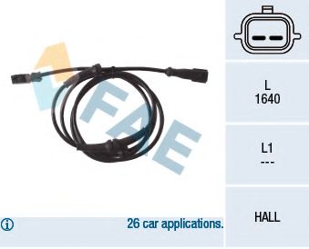 FAE - 78122 - Датчик, частота вращения колеса (Тормозная система)