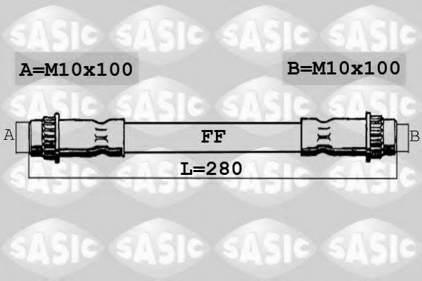 SASIC - SBH0286 - Тормозной шланг (Тормозная система)