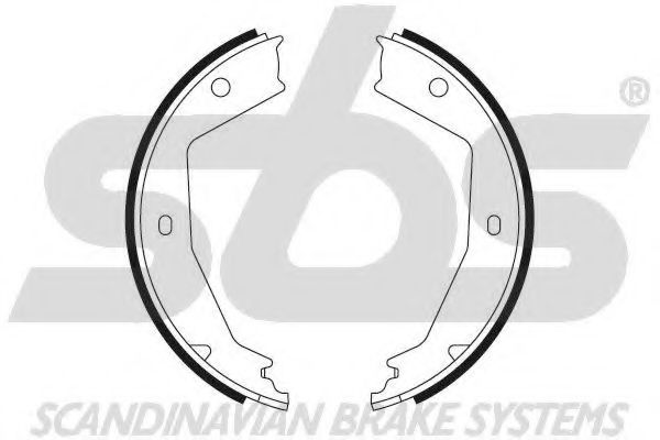 SBS - 18492719629 - Комплект тормозных колодок, стояночная тормозная система (Тормозная система)