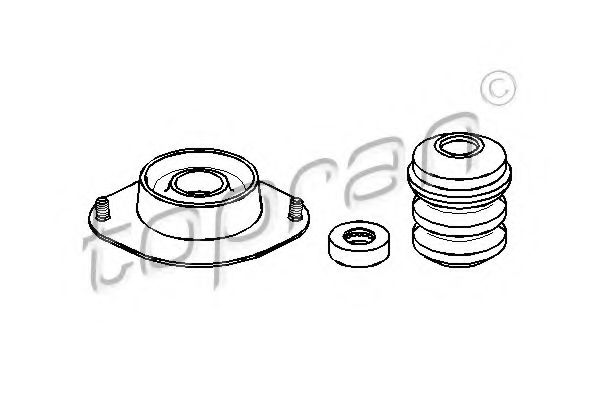 TOPRAN - 206 004 - Опора стойки амортизатора (Подвеска колеса)