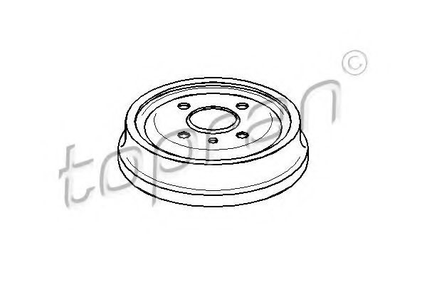 TOPRAN - 200 931 - Тормозной барабан (Тормозная система)