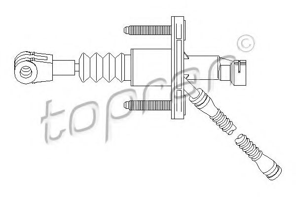 TOPRAN - 207 028 - Главный цилиндр, система сцепления (Система сцепления)