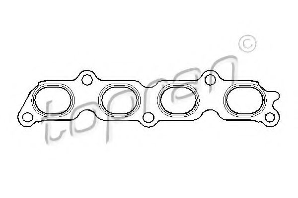 TOPRAN - 301 863 - Прокладка, выпускной коллектор (Головка цилиндра)