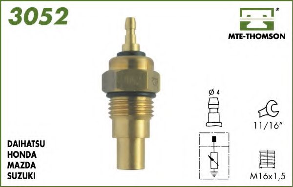 MTE-THOMSON - 3052 - Датчик, температура охлаждающей жидкости (Охлаждение)