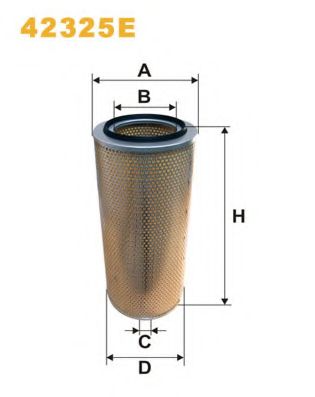 WIX FILTERS - 42325E - Воздушный фильтр (Система подачи воздуха)