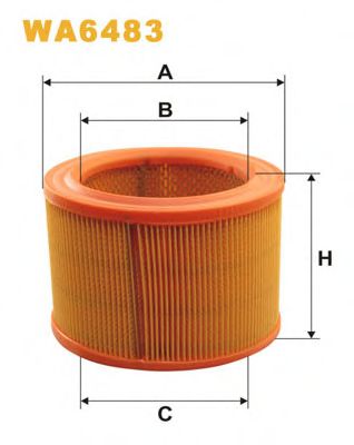 WIX FILTERS - WA6483 - Воздушный фильтр (Система подачи воздуха)