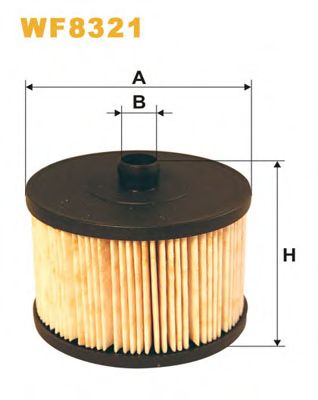 WIX FILTERS - WF8321 - Топливный фильтр (Система подачи топлива)