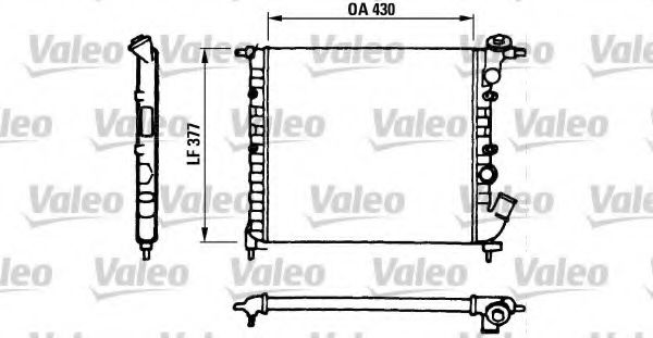 VALEO - 730055 - Радиатор, охлаждение двигателя (Охлаждение)