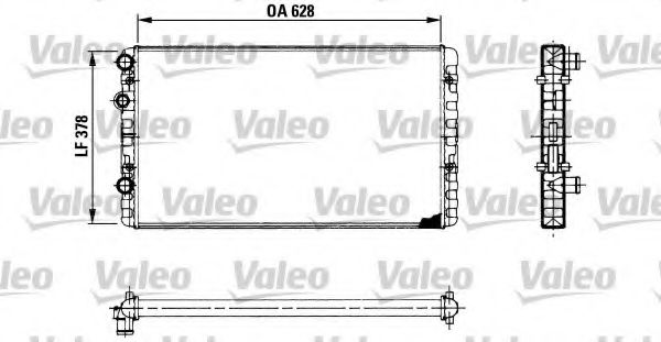 VALEO - 730955 - Радиатор, охлаждение двигателя (Охлаждение)