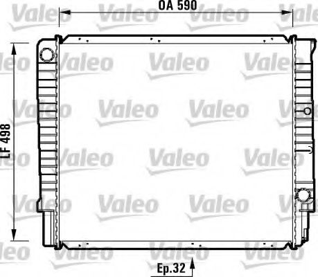 VALEO - 732369 - Радиатор, охлаждение двигателя (Охлаждение)