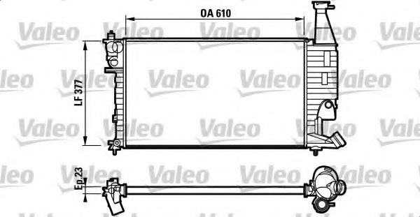 VALEO - 732563 - Радиатор, охлаждение двигателя (Охлаждение)