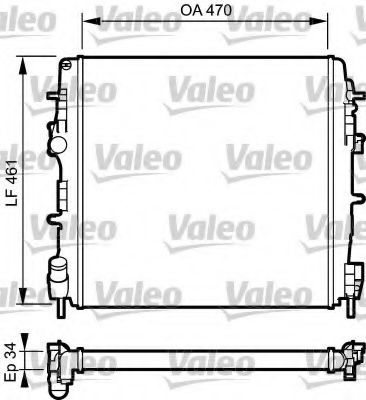 VALEO - 732687 - Радиатор, охлаждение двигателя (Охлаждение)