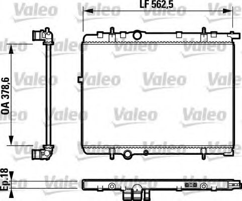 VALEO - 732891 - Радиатор, охлаждение двигателя (Охлаждение)