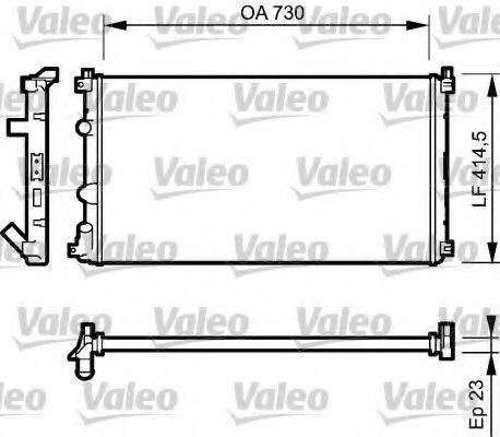 VALEO - 732917 - Радиатор, охлаждение двигателя (Охлаждение)