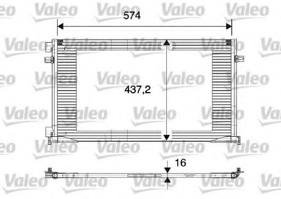 VALEO - 817577 - Конденсатор, кондиционер (Кондиционер)