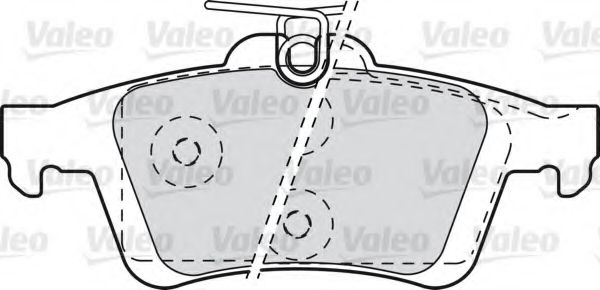 VALEO - 601044 - Комплект тормозных колодок, дисковый тормоз (Тормозная система)