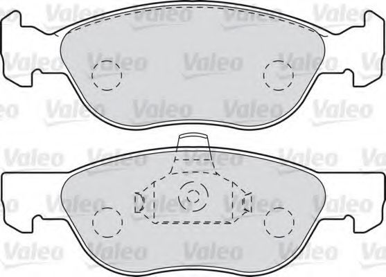 VALEO - 601003 - Комплект тормозных колодок, дисковый тормоз (Тормозная система)