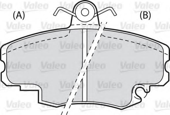 VALEO - 540476 - Комплект тормозных колодок, дисковый тормоз (Тормозная система)