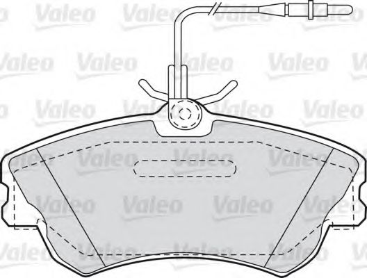 VALEO - 598470 - Комплект тормозных колодок, дисковый тормоз (Тормозная система)