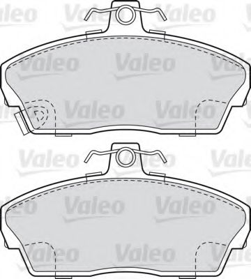 VALEO - 540537 - Комплект тормозных колодок, дисковый тормоз (Тормозная система)