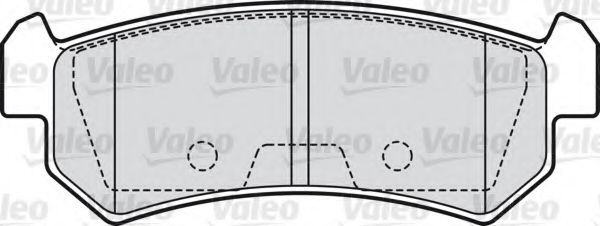 VALEO - 598874 - Комплект тормозных колодок, дисковый тормоз (Тормозная система)