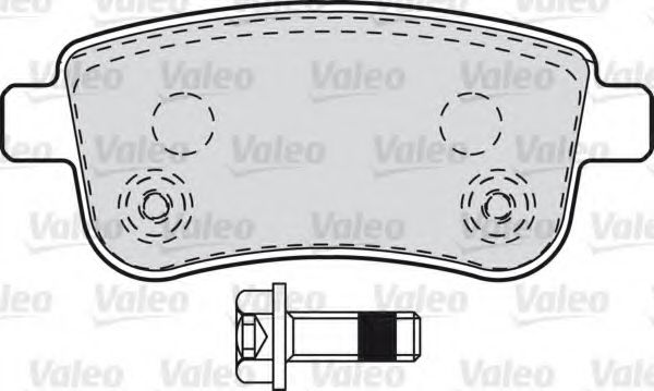 VALEO - 601000 - Комплект тормозных колодок, дисковый тормоз (Тормозная система)