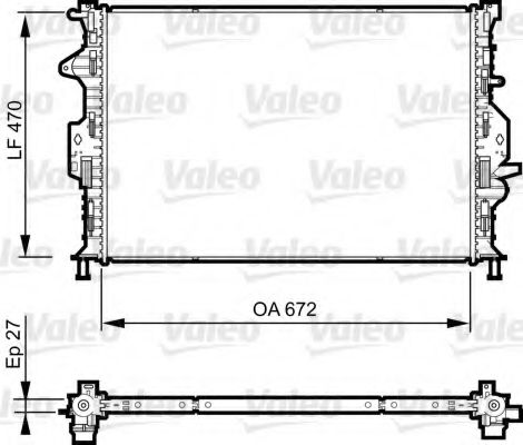 VALEO - 735374 - Радиатор, охлаждение двигателя (Охлаждение)