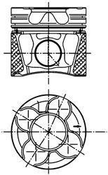 KOLBENSCHMIDT - 99777630 - Поршень (Кривошипношатунный механизм)