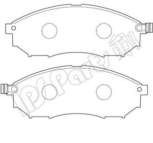 IPS PARTS - IBD-1169 - Комплект тормозных колодок, дисковый тормоз (Тормозная система)