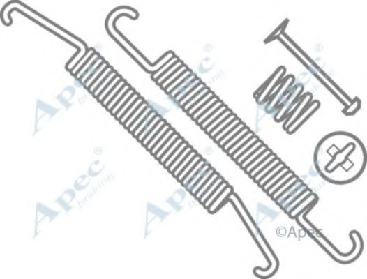 APEC BRAKING - KIT604 - Комплектующие, тормозная колодка (Тормозная система)