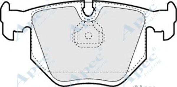 APEC BRAKING - PAD820 - Комплект тормозных колодок, дисковый тормоз (Тормозная система)