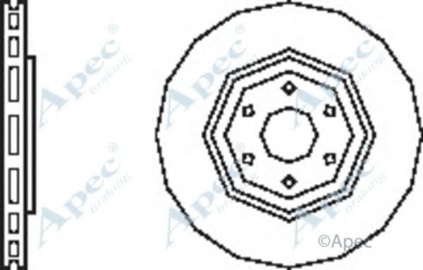 APEC BRAKING - DSK2593 - Тормозной диск (Тормозная система)