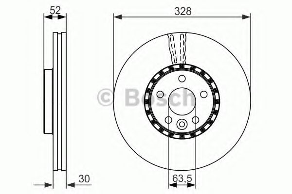 BOSCH - 0 986 479 621 - Тормозной диск (Тормозная система)